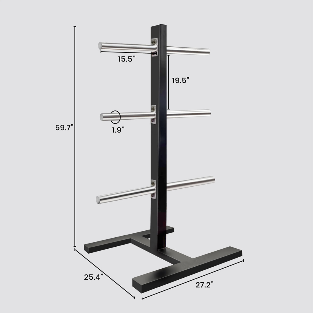 Fitbol Plate Tree for organizing weight plates in home gym
